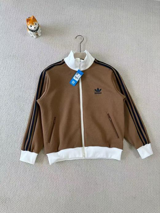 Ad阿迪达斯 三叶草 华夫格秋冬季男女情侣款针织加绒外套夹克 商品图7