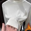 加绒加厚打底衫女秋冬季保暖上衣半高领t恤长袖百搭文艺复古风 商品缩略图2
