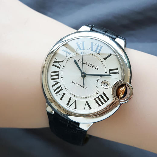 【95新】CARTIER卡地亚W69009Z3自动机械日期显示42mm（男款）蓝气球系列精钢151125NJS02 商品图7
