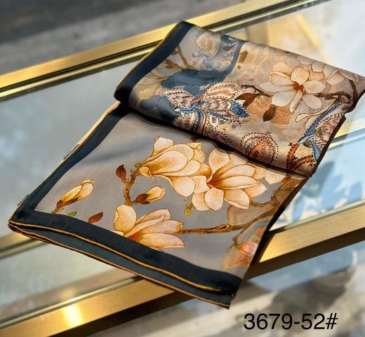 优品堂『繁花似锦』110×110桑蚕丝方巾 商品图6