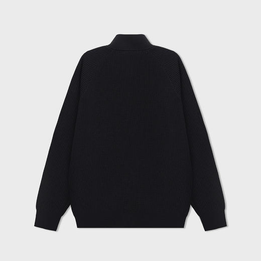 【新品上新】HX 冬季小立领半开胸毛衫S107544128101/02 商品图1