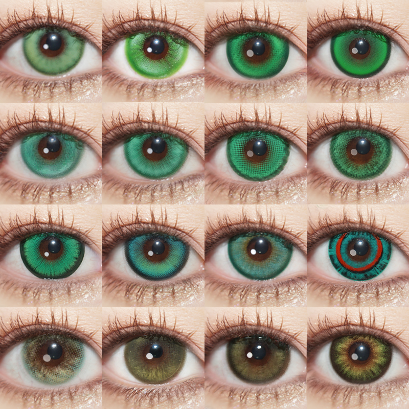 【合集】MyukiCon 深绿色COS色系美瞳 旷野之诗/虚数森林/复古圣诞绿/山猫/精灵绿/寂静领域/秘境森林/金碧琉璃/绿魔鬼/蕨类留白/事后清晨/沉光青珀/菠菜脑袋 定轴棕绿翠绿 自然日常通勤