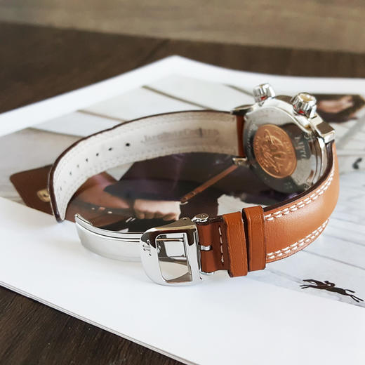 【95新】Jaeger-LeCoultre积家Q1728401自动机械机芯日期显示37mm（中性款）运动大师系列精钢/表圈镶嵌原厂钻石 011125MC11 商品图5