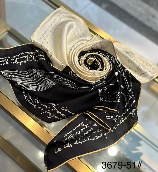 优品堂『繁花似锦』110×110桑蚕丝方巾 商品图10