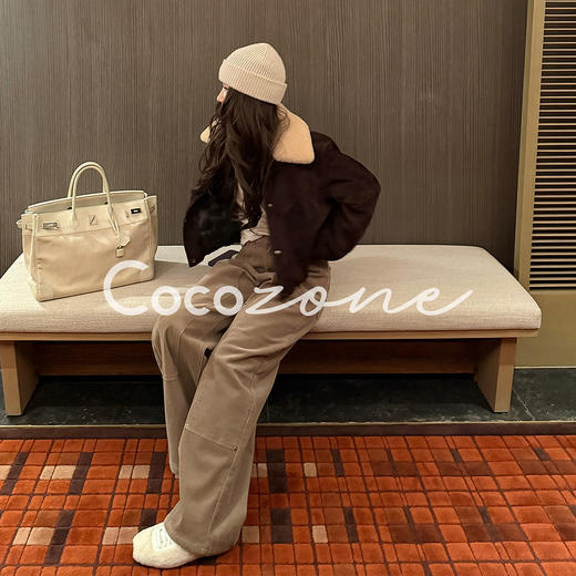 COCO ZONE 刘 一一"柏林"90白鹅绒绵羊皮革鹅绒服CD2A3098 商品图1