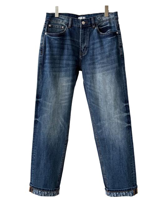 男款洗水微弹直筒牛仔裤长裤la010 商品图0