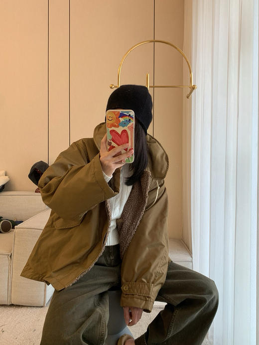 1123-6 一手货源 日系高端 45R 双面穿 夹克外套 轻盈保暖 宽松舒适 两种气质 商品图9