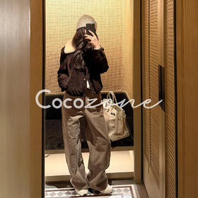 COCO ZONE 刘 一一"柏林"90白鹅绒绵羊皮革鹅绒服CD2A3098