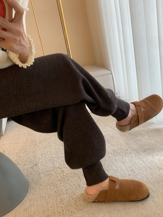 1123-5 高端顾客入 重磅高克重 加厚双层 灯笼裤 靴裤 保暖松弛 商品图13