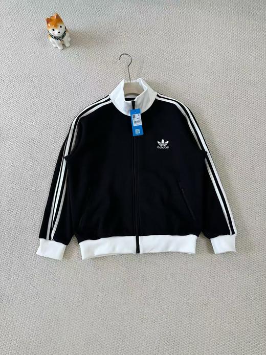 Ad阿迪达斯 三叶草 华夫格秋冬季男女情侣款针织加绒外套夹克 商品图6