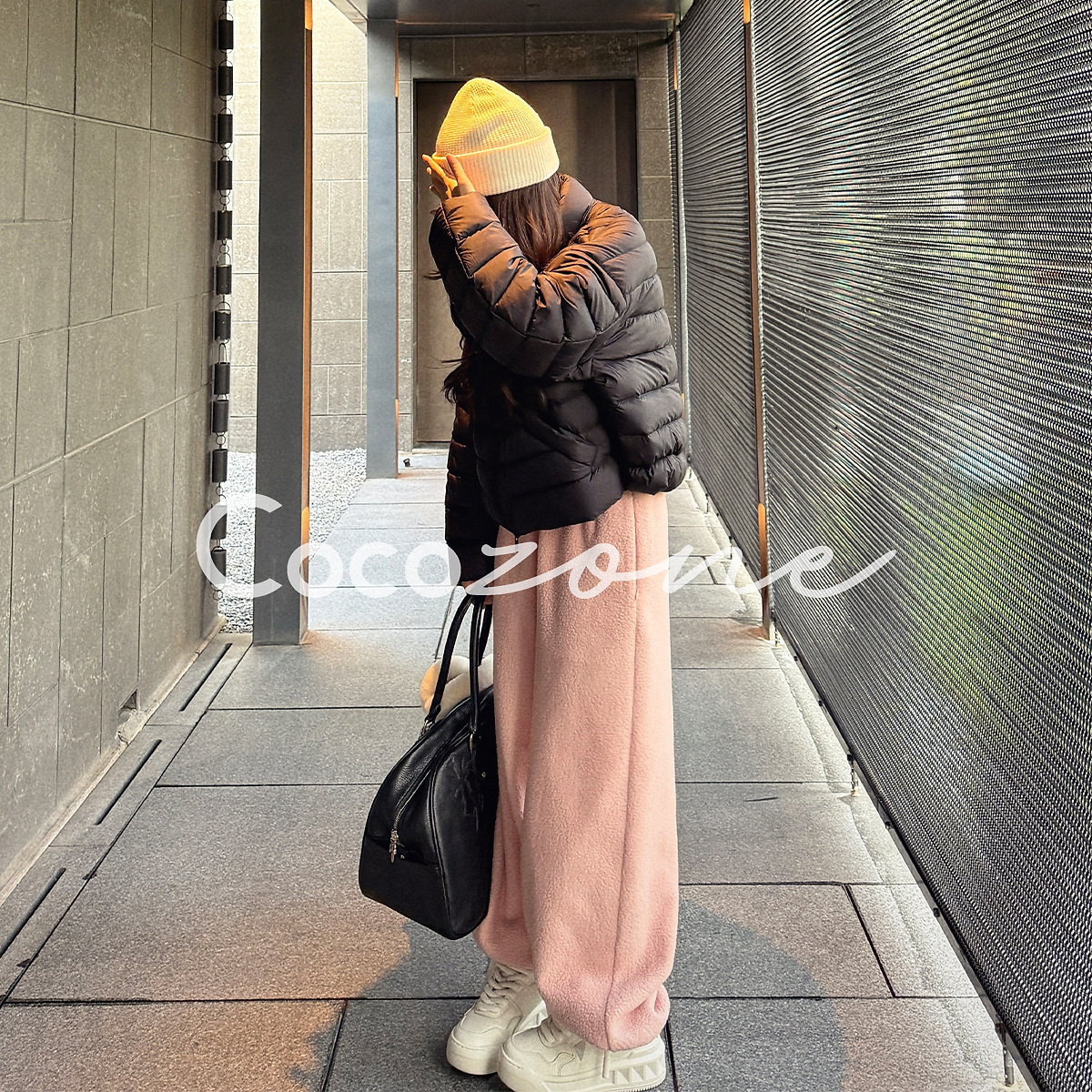 COCO ZONE 刘 一一“抗冻裤”基础款束腿纯色休闲裤 CD2A3059