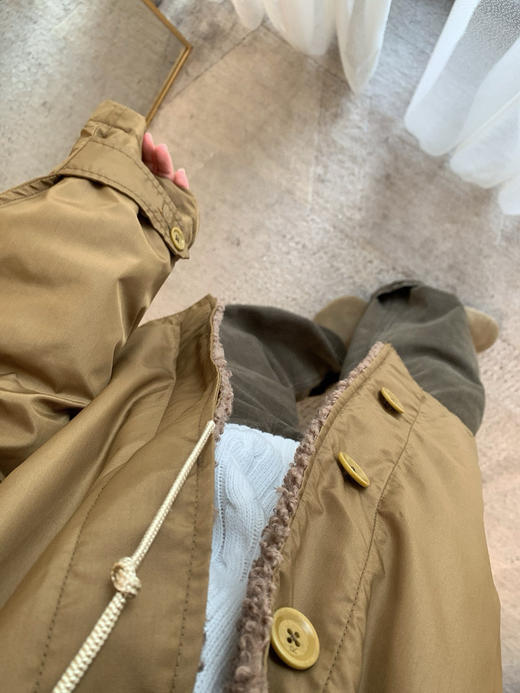 1123-6 一手货源 日系高端 45R 双面穿 夹克外套 轻盈保暖 宽松舒适 两种气质 商品图10