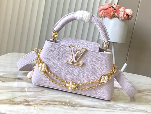 秋冬特惠💰1700 渠道级LV 新品 te级LV 动态芯片 M25476/M48865浅紫珍珠花朵 商品图0