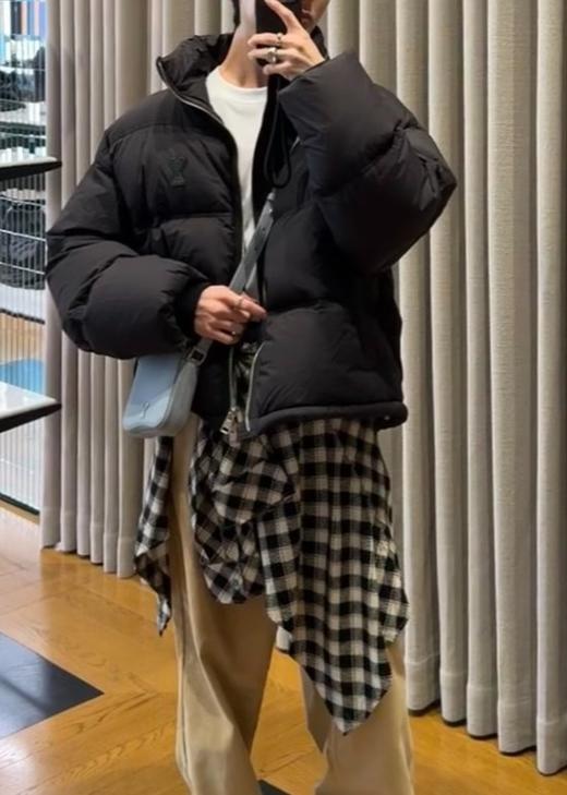 男款隐藏帽羽绒服he 商品图3