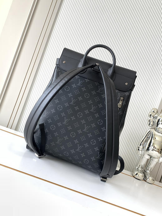 秋冬特惠💰1480 渠道级LV 【全钢五金 MB163c01变码芯片】te级LV 全套包装 M44052黑花 Louis Vuitton STEAMER 双肩包 商品图1