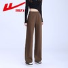 回力雪尼尔窄版阔腿裤女2025新款秋冬垂感直筒灯芯绒休闲运动裤子 商品缩略图1