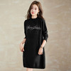 丁摩 半高领烫钻针织打底连衣裙QL8737 商品缩略图2