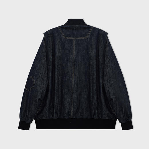 【新品上新】HX 冬季水洗牛仔棒球领薄羽绒服Z100540045101 商品图1