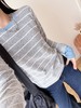 假两件撞色条纹长袖｜糯叽叽的慕斯绒 藏不住的精致感 商品缩略图3