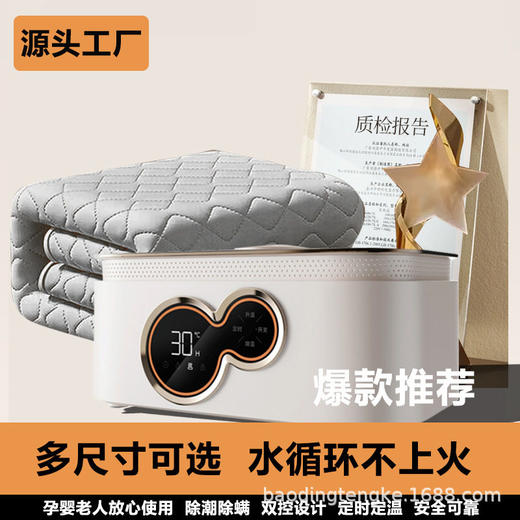 源头工厂水暖电热毯智能恒温定时水循环加厚水电褥子家用主机款 商品图1