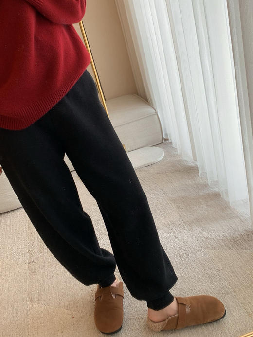 1123-5 高端顾客入 重磅高克重 加厚双层 灯笼裤 靴裤 保暖松弛 商品图2