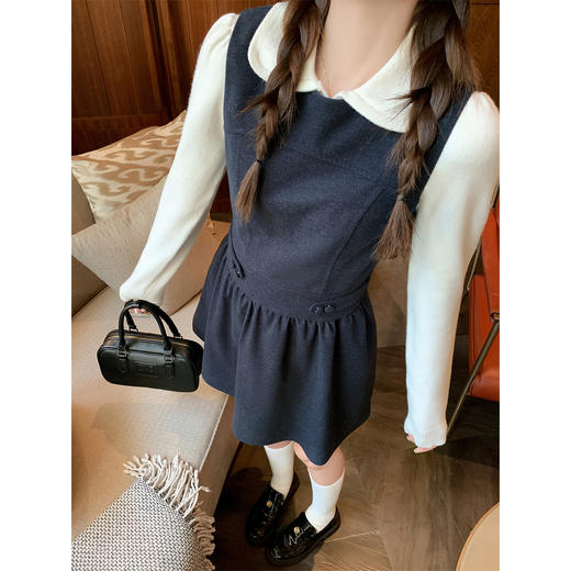 <曾小咸推荐>无袖背心连衣裙子针织衫 商品图0