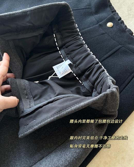 秋冬高阶质感！羊毛醋酸高腰A字短裤 商品图13
