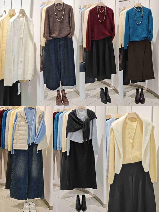 589863羊绒拉绒半高领羊毛衫 商品图0