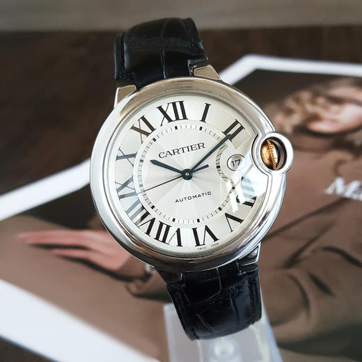 【95新】CARTIER卡地亚W69009Z3自动机械日期显示42mm（男款）蓝气球系列精钢151125NJS02 商品图3