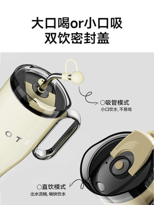 【OTE吸管保温杯】欧堤冰霸杯保温杯大容量巨无霸不锈钢女生高颜值车载吸管水杯 商品图1