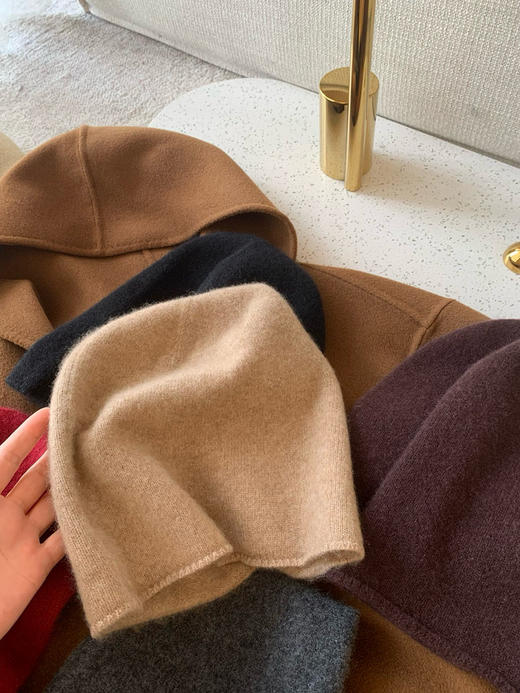 1123-4 自留款 炒鸡有气质 纯羊绒 细腻软糯弹力透气 针织冷帽 氛围感的神 商品图8