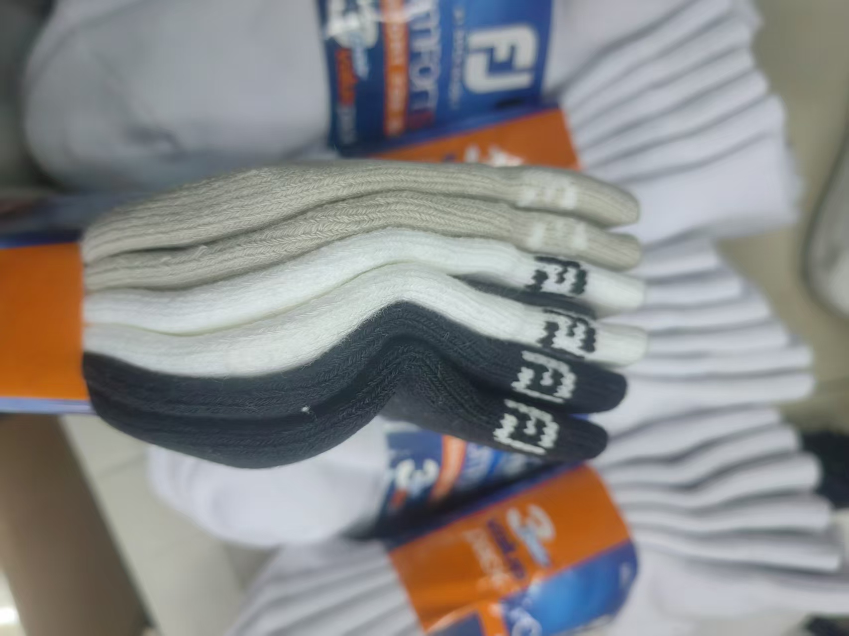 FJ正品毛巾底袜子吸汗透气运动袜防滑耐磨