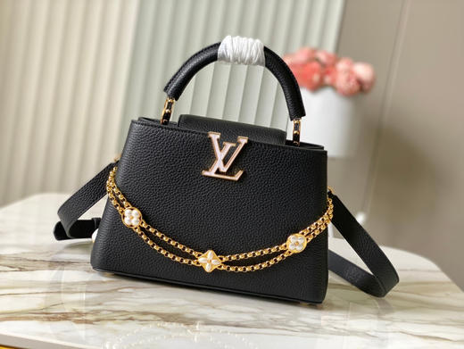 秋冬特惠💰1800 渠道级LV 新品 te级LV 动态芯片 M25903/M48865黑色珍珠花朵款 商品图0