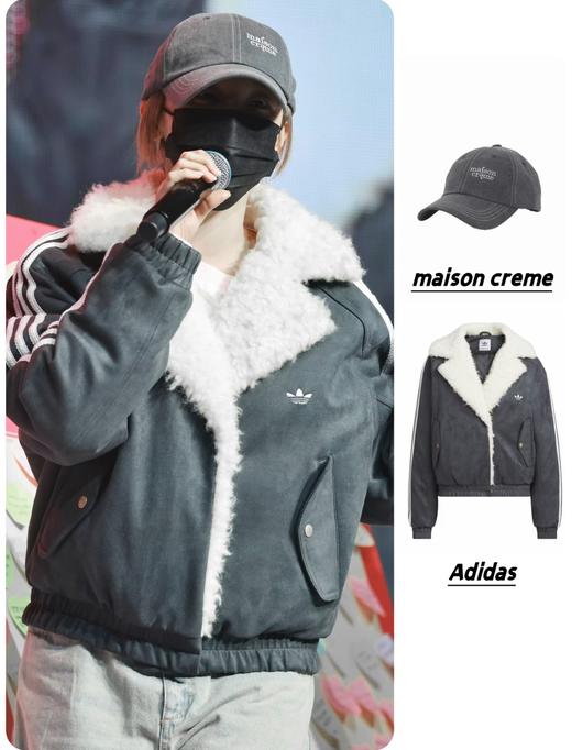 一店k 🍮巴恩风穿搭｜救命！真的有被这件外套狠狠种草！ 迪子我承认你美到我心巴上了！保暖的同时也不失时尚感！上身显瘦 怎么搭配都好看 甜酷风拿捏了！！小草羊羔毛大翻领棉服夹克外套 商品图12