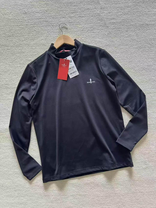 正品比音勒芬高领四面弹轻量科技面料内里抓绒保暖T恤，M-3XL 商品图2