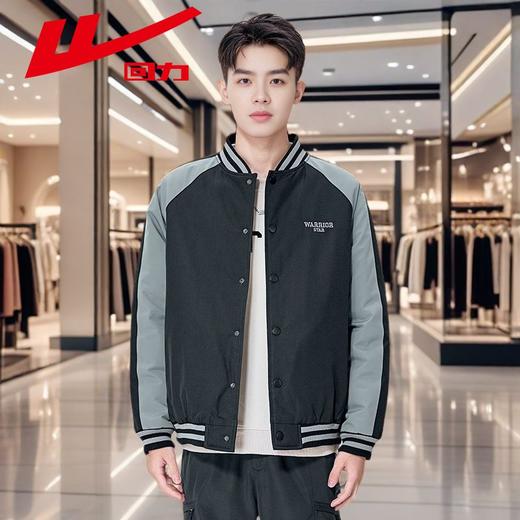 回力美式夹棉棒球服外套男款冬季2025新款重磅运动休闲夹克上衣潮 商品图5