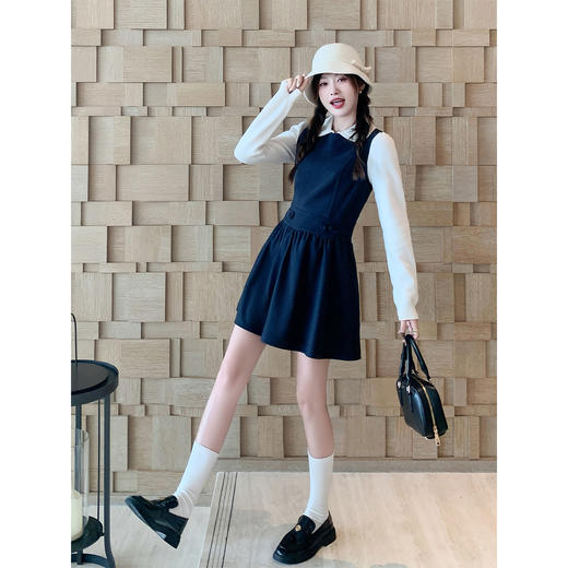 <曾小咸推荐>无袖背心连衣裙子针织衫 商品图3