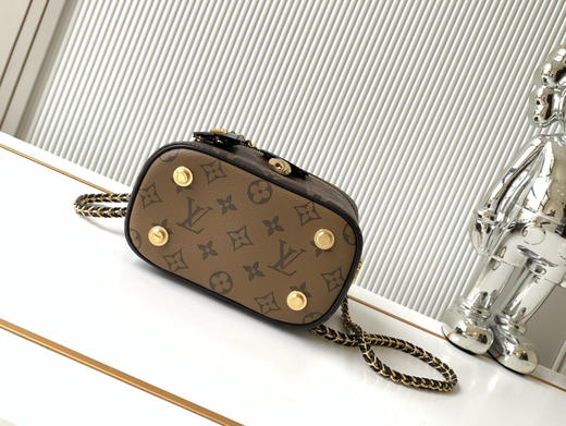 秋冬特惠💰1240 渠道级LV【全钢五金 MB163c01动态变码芯片】te级LV 全套包装 动态变码芯片 Nice 化妆包 M47128老花 商品图3