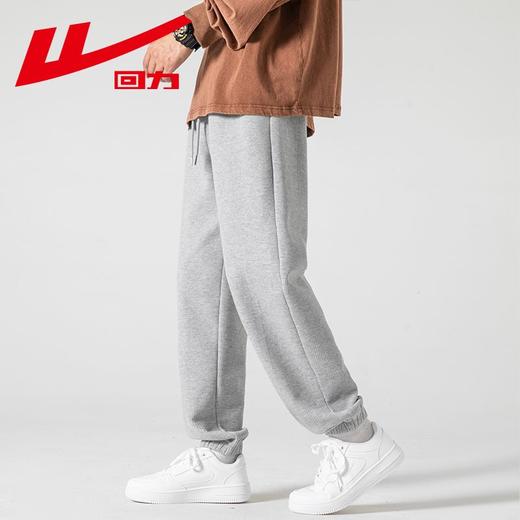 回力华夫格裤男士2025春秋新款束脚宽松休闲长裤潮流运动裤子卫裤 商品图8