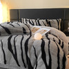 【一套约8.5斤重】A版400克兔兔绒B版220克牛奶绒赫本系列斑马纹兔兔绒四件套 商品缩略图14