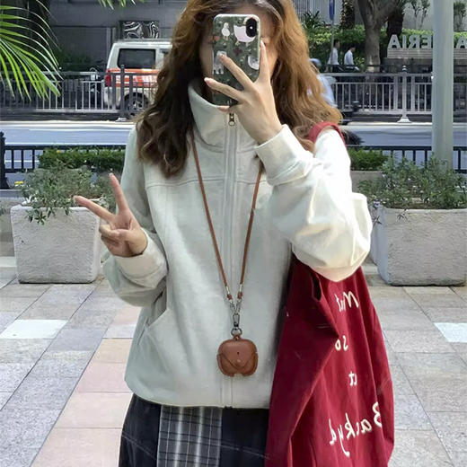 裁缝学苑AQ571设计感拼接立领卫衣纸样新款开衫外套打版裁剪图纸 商品图2