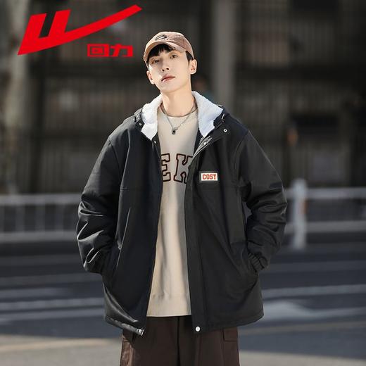 回力棉服男款2025冬季新款加厚保暖棉袄男士工装连帽棉衣外套男潮 商品图7