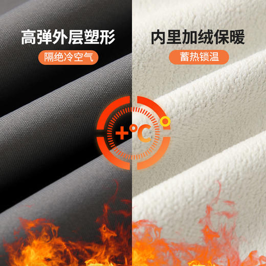 雀说 瑜伽外套女秋冬季跑步运动骑行服加绒拉链长袖修身上衣女H115 商品图3