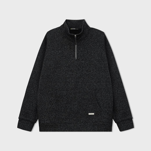 【新品上新】HX 冬季中领半开胸卫衣S106540142101/02 商品图2