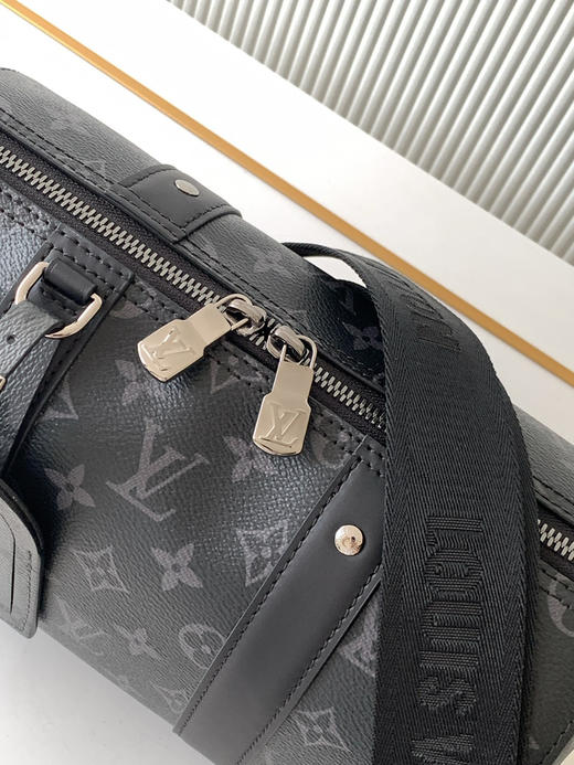 秋冬特惠💰1250 渠道级LV【全钢五金 MB163c01变码芯片】te级LV 全套包装 M45936黑花 CITY KEEPALL 手袋Keepal 旅行袋 商品图4