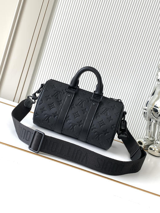 秋冬特惠💰1290 渠道级LV【全钢五金 MB163c01变码芯片】te级LV 全套包装 M20900压花黑 Keepall 系列 商品图2