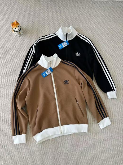 Ad阿迪达斯 三叶草 华夫格秋冬季男女情侣款针织加绒外套夹克 商品图2