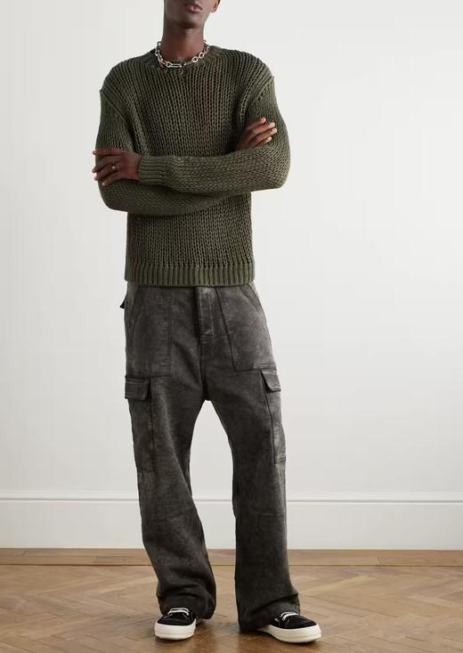 男款做旧做脏长裤hu 商品图3