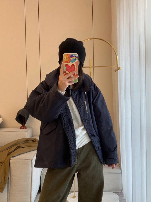 1123-6 一手货源 日系高端 45R 双面穿 夹克外套 轻盈保暖 宽松舒适 两种气质 商品图14