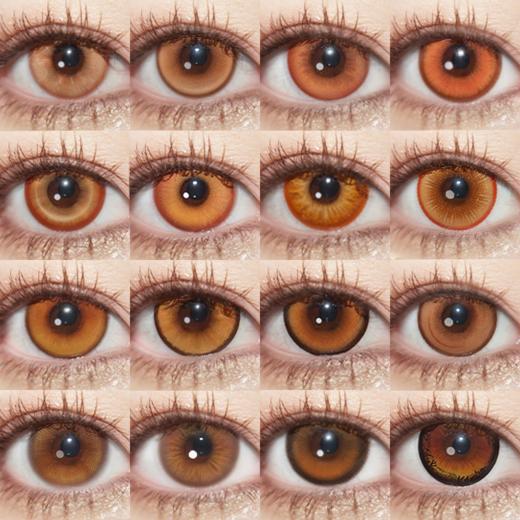 【合集】MyukiCon橘红色 COS美瞳 橘焰花火/夏焰棕/澄空一闪/枫原橙/跃动心跳橘棕/萤火甜橙/落日金/次元梦境棕/水色橘光/星辰泪橘棕 第五人格/代号鸢/排球少年日向翔阳/原神 橘色红色色系 商品图0